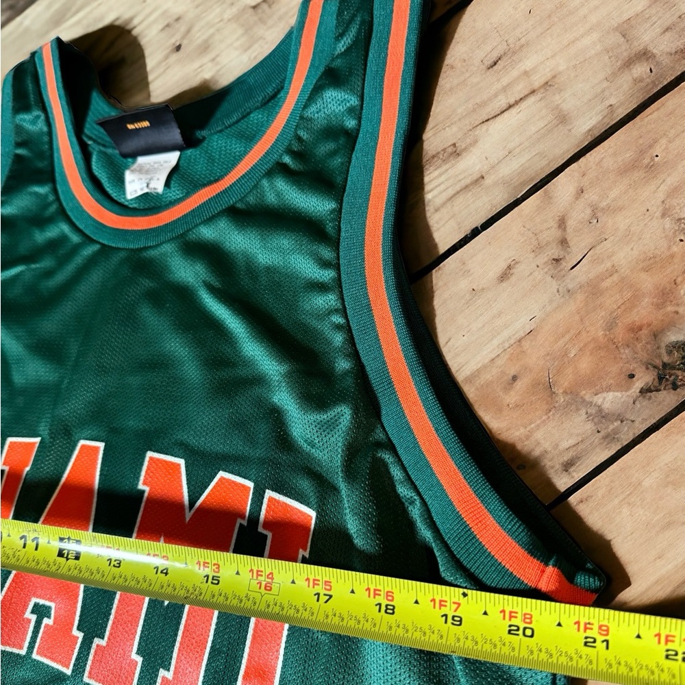Miami Hurricanes #13 Basketball Logo Athletics Jersey Size Medium 90s - Picture 6 of 8